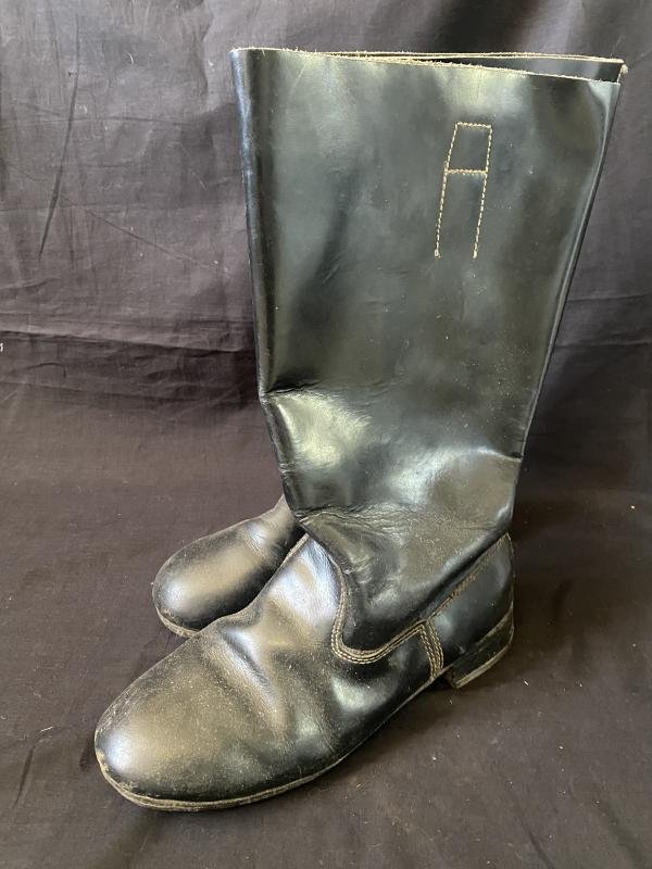 (Was £50) EAST GERMAN LEATHER BOOTS — image 3