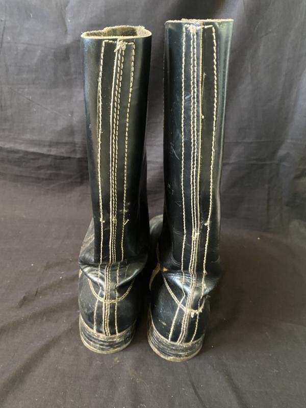 (Was £50) EAST GERMAN LEATHER BOOTS — image 5