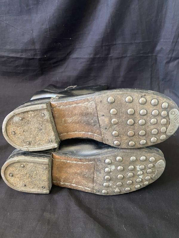 (Was £50) EAST GERMAN LEATHER BOOTS — image 7