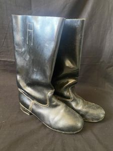 (Was £50) EAST GERMAN LEATHER BOOTS