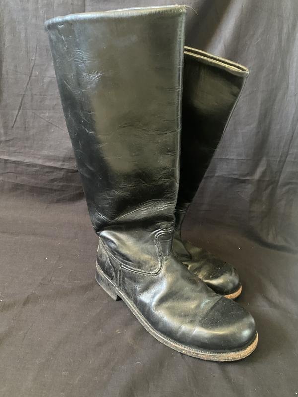 (Was £60) EAST GERMAN LEATHER BOOTS — image 3
