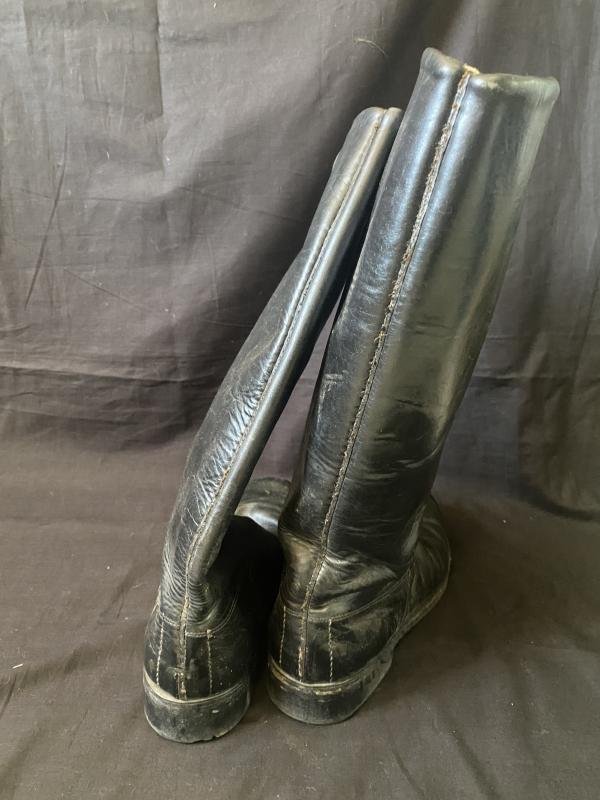 (Was £60) EAST GERMAN LEATHER BOOTS — image 4