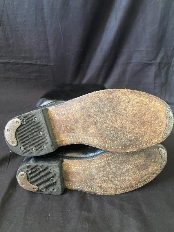 (Was £60) EAST GERMAN LEATHER BOOTS — image 7