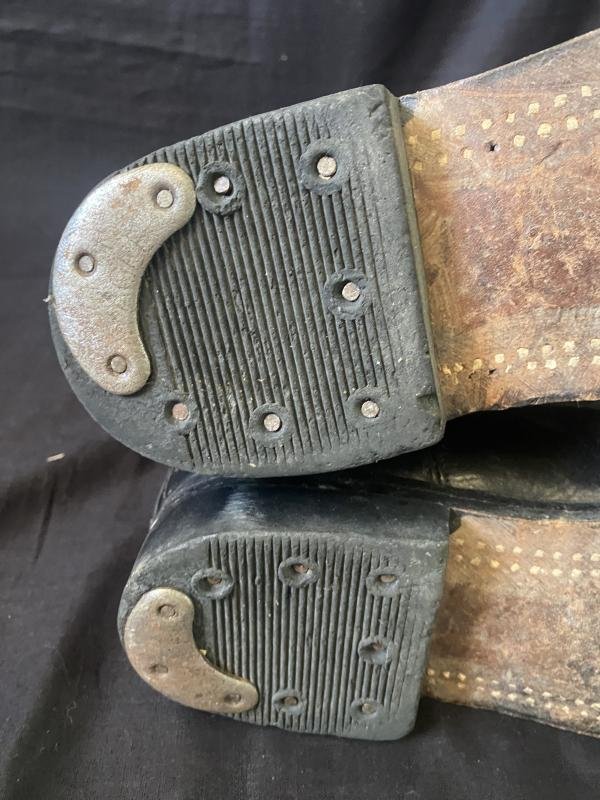 (Was £60) EAST GERMAN LEATHER BOOTS — image 8