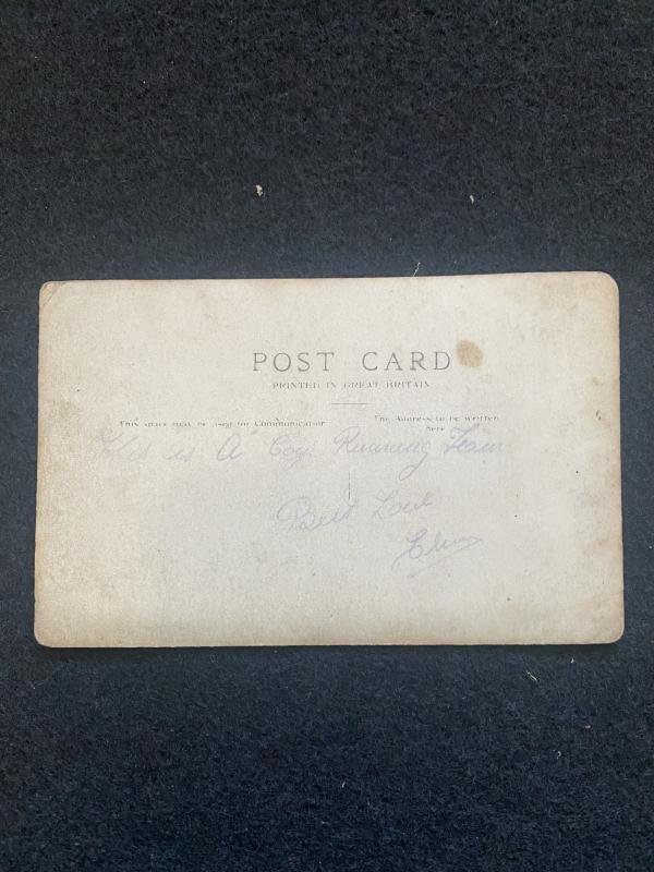 WW1 MILITARY RUNNING TEAM POSTCARD — image 2