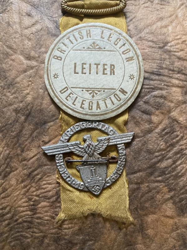 RARE WW2 BRITISH LEGION LEITER DELEGATION PHOTO ALBUM — image 2