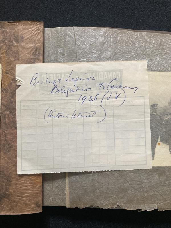 RARE WW2 BRITISH LEGION LEITER DELEGATION PHOTO ALBUM — image 4