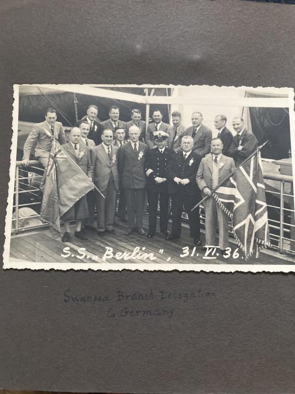 RARE WW2 BRITISH LEGION LEITER DELEGATION PHOTO ALBUM — image 6