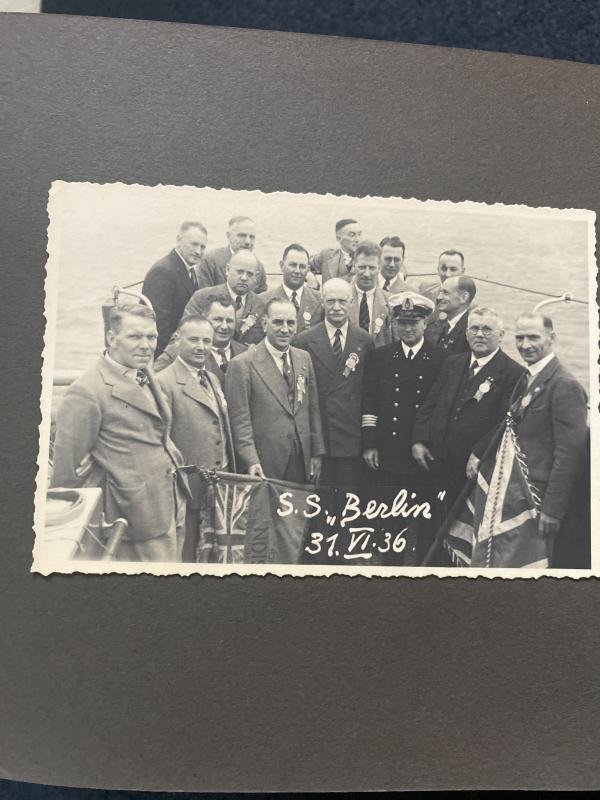 RARE WW2 BRITISH LEGION LEITER DELEGATION PHOTO ALBUM — image 8