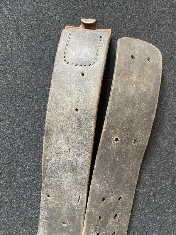 (Was £40) WW2 LATE WAR GERMAN LEATHER BELT — image 2