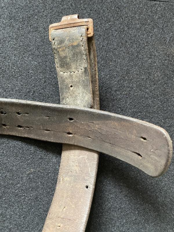 (Was £40) WW2 LATE WAR GERMAN LEATHER BELT — image 3