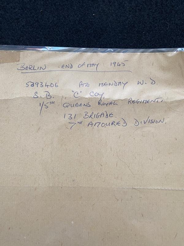 (was £15) PHOTO OF PTE MENDAY IN BERLIN 1945 — image 2