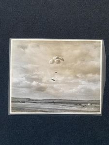 (was £10) BRITISH OFFICIAL PHOTO OF THE AIRBORNE DROPPING SUPLLIES