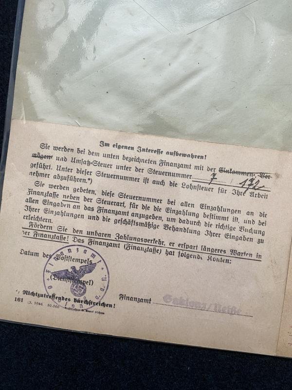 ASSORTED SET OF WW2 GERMAN CARDS AND NSDAP ENVELOPE — image 5