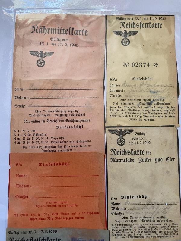 5 X WW2 GERMAN ASSORTED CARDS — image 2
