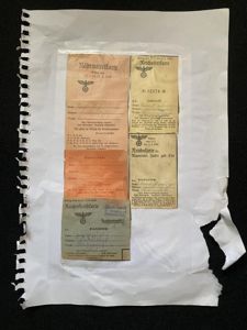 5 X WW2 GERMAN ASSORTED CARDS