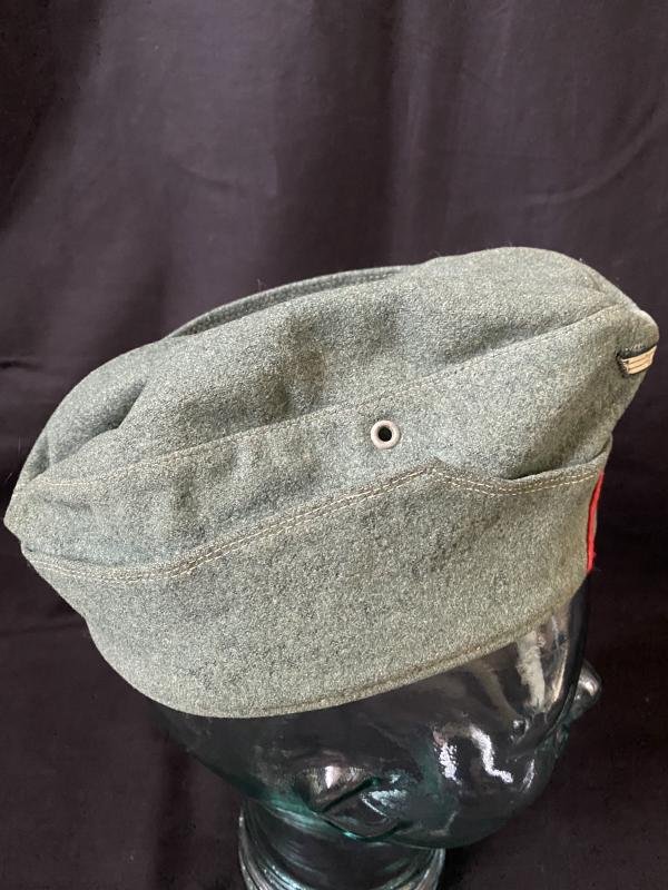 WW2 GERMAN ARMY ARTILLERY ENLISTED MAN'S OVERSEAS M38 CAP — image 5