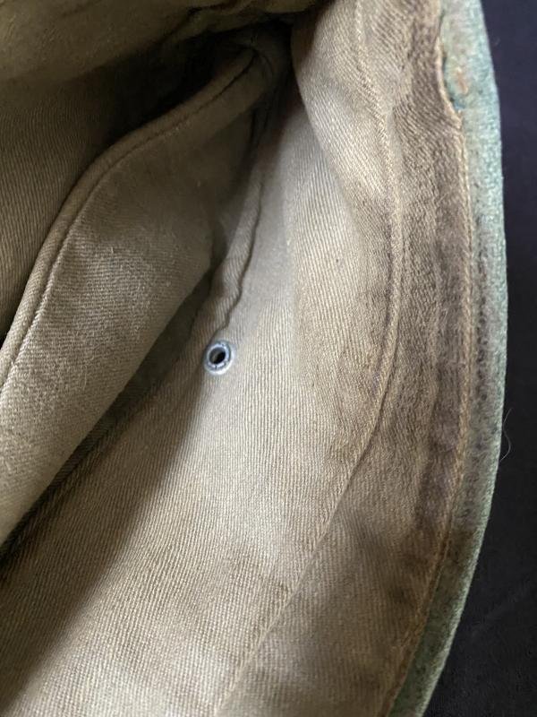 WW2 GERMAN ARMY ARTILLERY ENLISTED MAN'S OVERSEAS M38 CAP — image 8