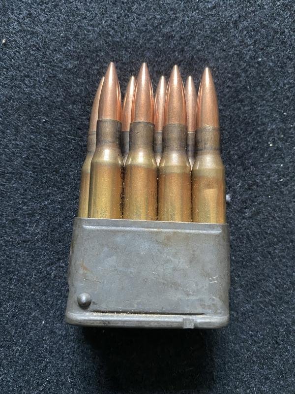 U.S. M1 GARAND CLIP WITH 8 X .30-06 INERT ROUNDS — image 2