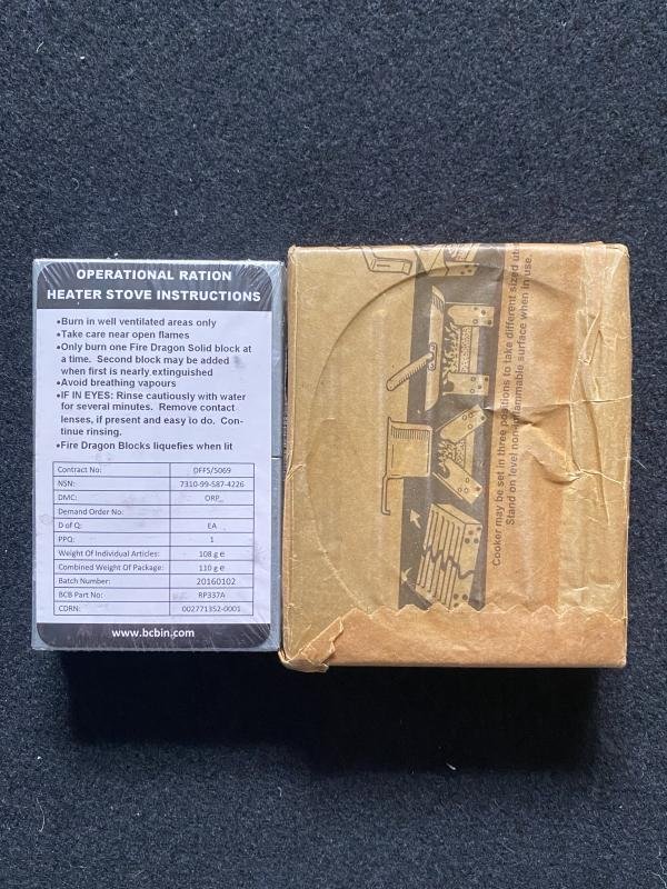 (Was £10) BRITISH MILITARY HEATER STOVE AND HEXAMINE TABLETS — image 2