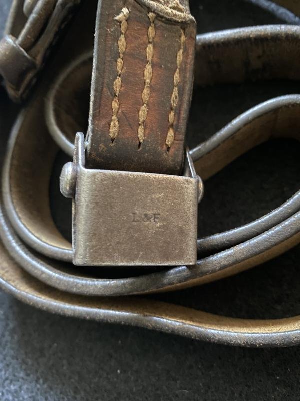 WW2 GERMAN K98 LEATHER SLING (L&F) — image 3