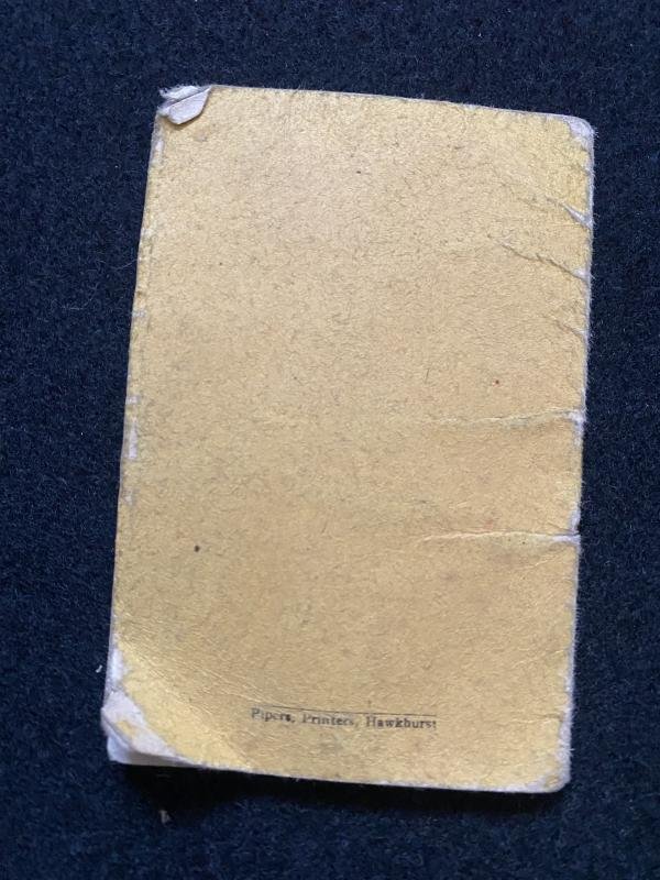 (was £3) SANDHURST OLD COMRADES CLUB MEMBERSHIP CARD — image 2