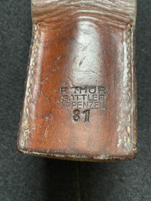 SWISS ARMY K31/M57 BAYONET LEATHER FROG — image 3