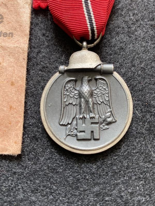 WW2 GERMAN EASTERN FRONT MEDAL WITH PACKAGING — image 2