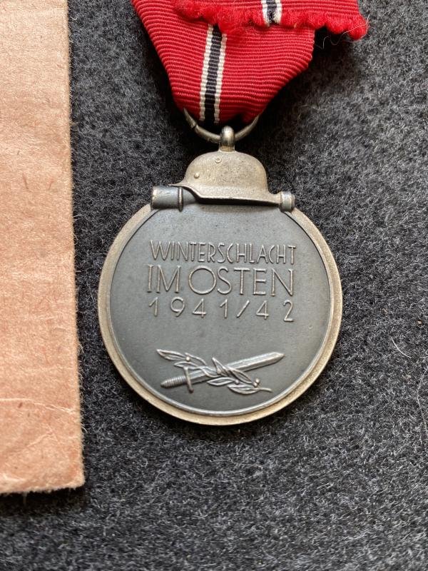 WW2 GERMAN EASTERN FRONT MEDAL WITH PACKAGING — image 5