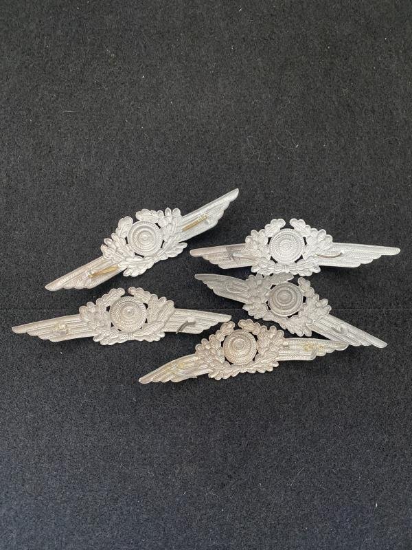 5 X WW2 GERMAN LUFTWAFFE ALUMINIUM WREATH AND COCKADE — image 4