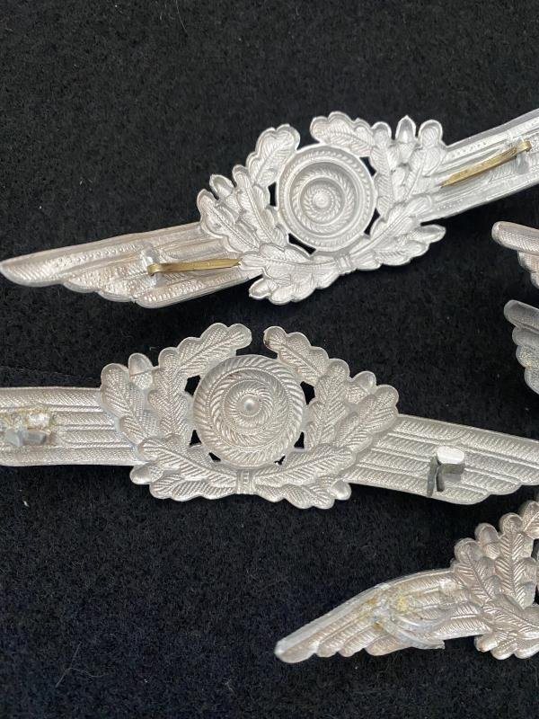 5 X WW2 GERMAN LUFTWAFFE ALUMINIUM WREATH AND COCKADE — image 5