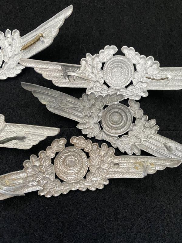 5 X WW2 GERMAN LUFTWAFFE ALUMINIUM WREATH AND COCKADE — image 6