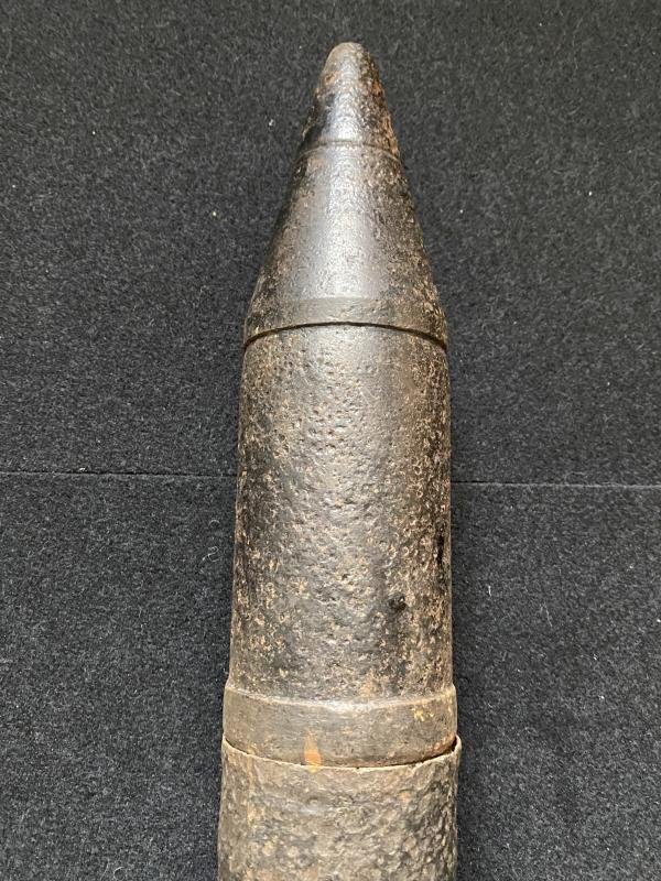 WW2 GERMAN 7.5CM PAK40 PZGR39 ROUND (INERT) (RELIC) — image 2