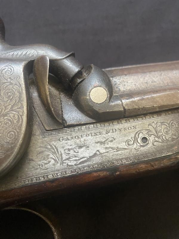 ANTIQUE GASQUOINE & DYSON PERCUSSION MUSKET — image 4