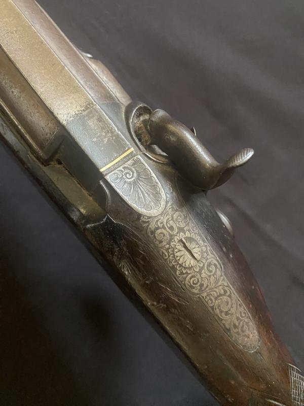 ANTIQUE GASQUOINE & DYSON PERCUSSION MUSKET — image 8