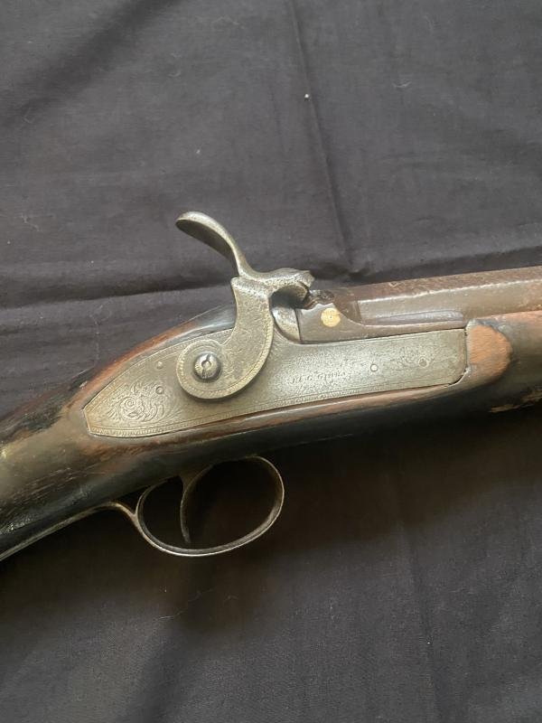 ANTIQUE J&G GIBBS PERCUSSION MUSKET — image 3