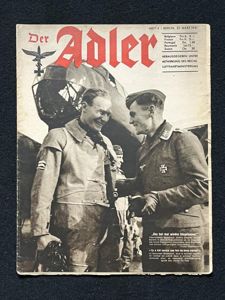WW2 GERMAN 'DER ADLER' MAGAZINE