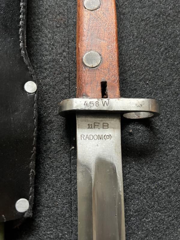 WW2 POLISH F.B. RADOM W.P. MAUSER BAYONET FOR WZ 29 RIFLE — image 7
