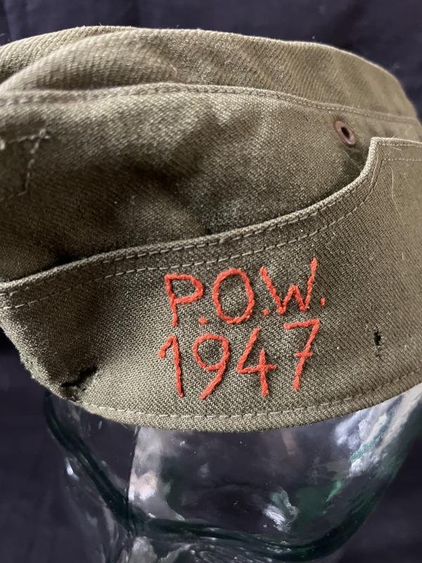 (Was £195) SALTY WW2 GERMAN TODT 'OT' POW SIDE CAP — image 2
