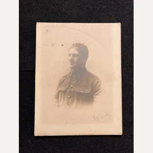 PICTURE OF A WW1 SOLDIER (SIGNED)
