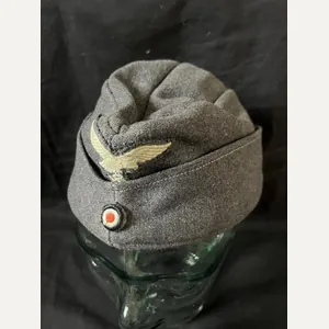 WW2 GERMAN LUFTWAFFE SIDE CAP (NAMED)