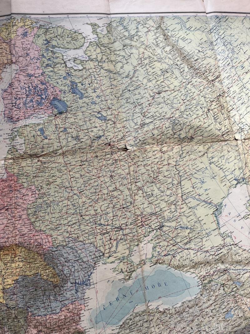 PRAHA 1944 DATED EVROPA 1:6,000.000 MAP — image 5