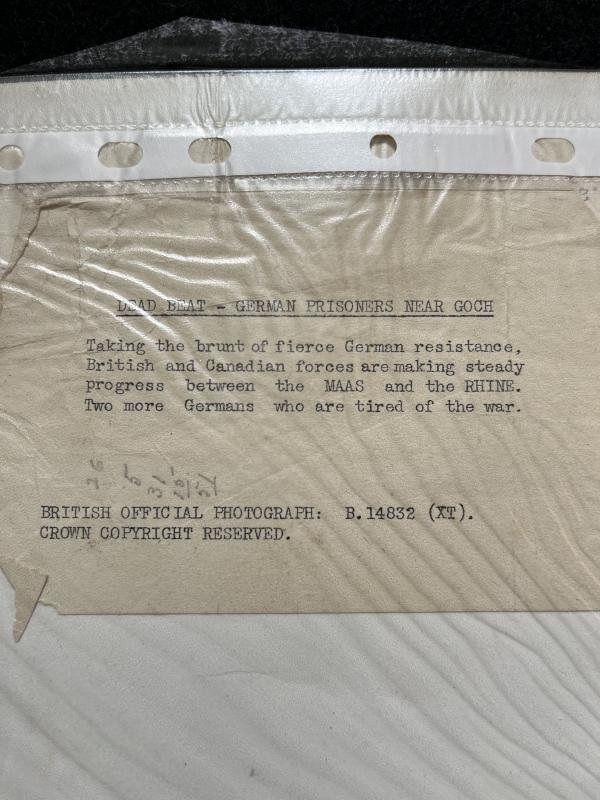 (was £10) PICTURE- DEAD BEAT-GERMAN PRISONERS NEAR GOCH — image 3