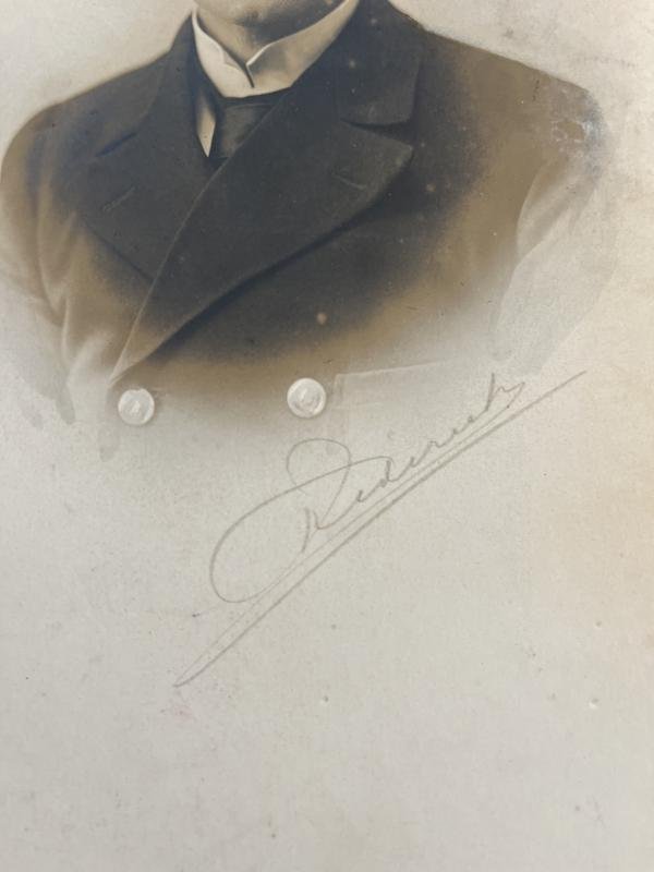 PICTURE OF A NAVAL OFFICER (SIGNED) — image 2