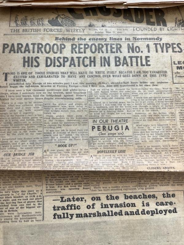 (was £6) 1944 DATED CRUSADER NEWSPAPER — image 2