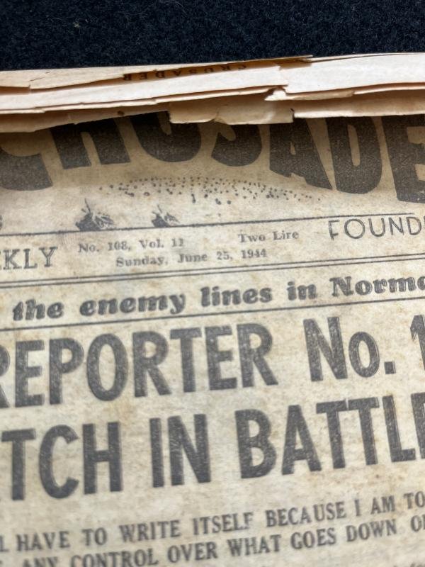 (was £6) 1944 DATED CRUSADER NEWSPAPER — image 3