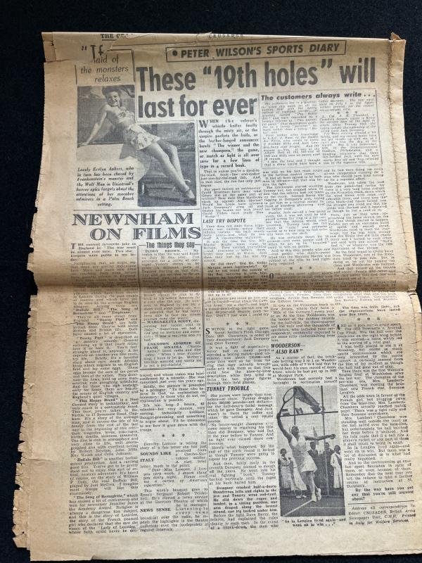 (was £6) 1944 DATED CRUSADER NEWSPAPER — image 4