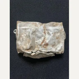 SQUASHED RELIC WW2 GERMAN MESS TIN