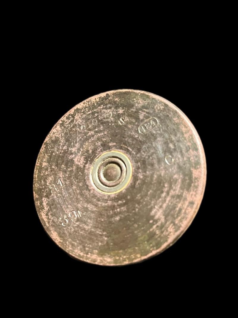 WW2 RUSSIAN SHELL BASE TRENCH ART — image 2