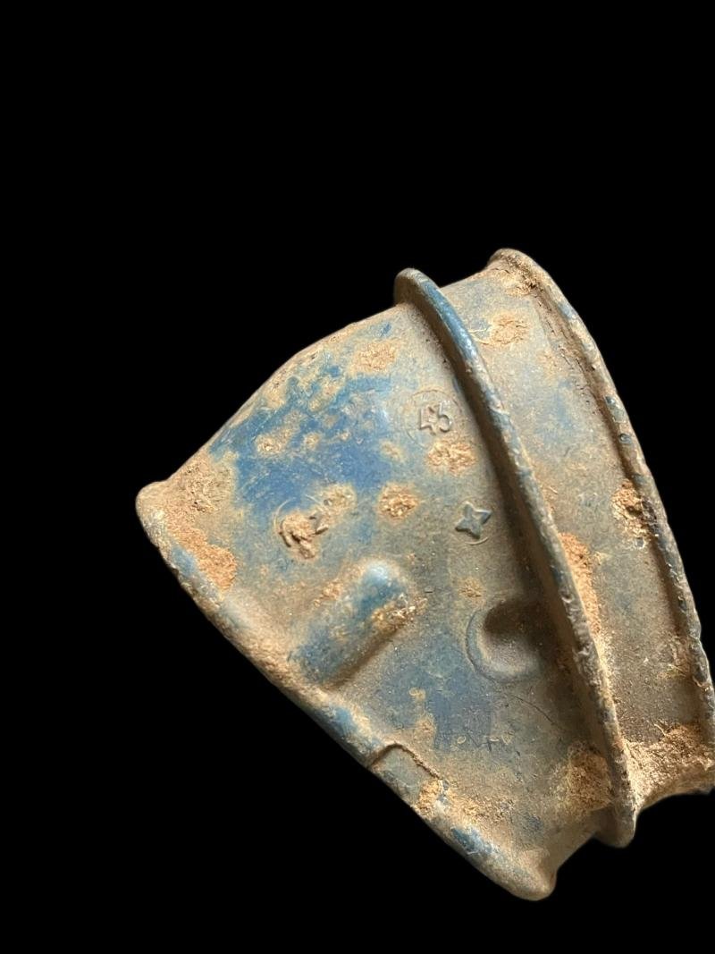 WW2 GERMAN GAS MASK NOSE (BLUE) — image 2